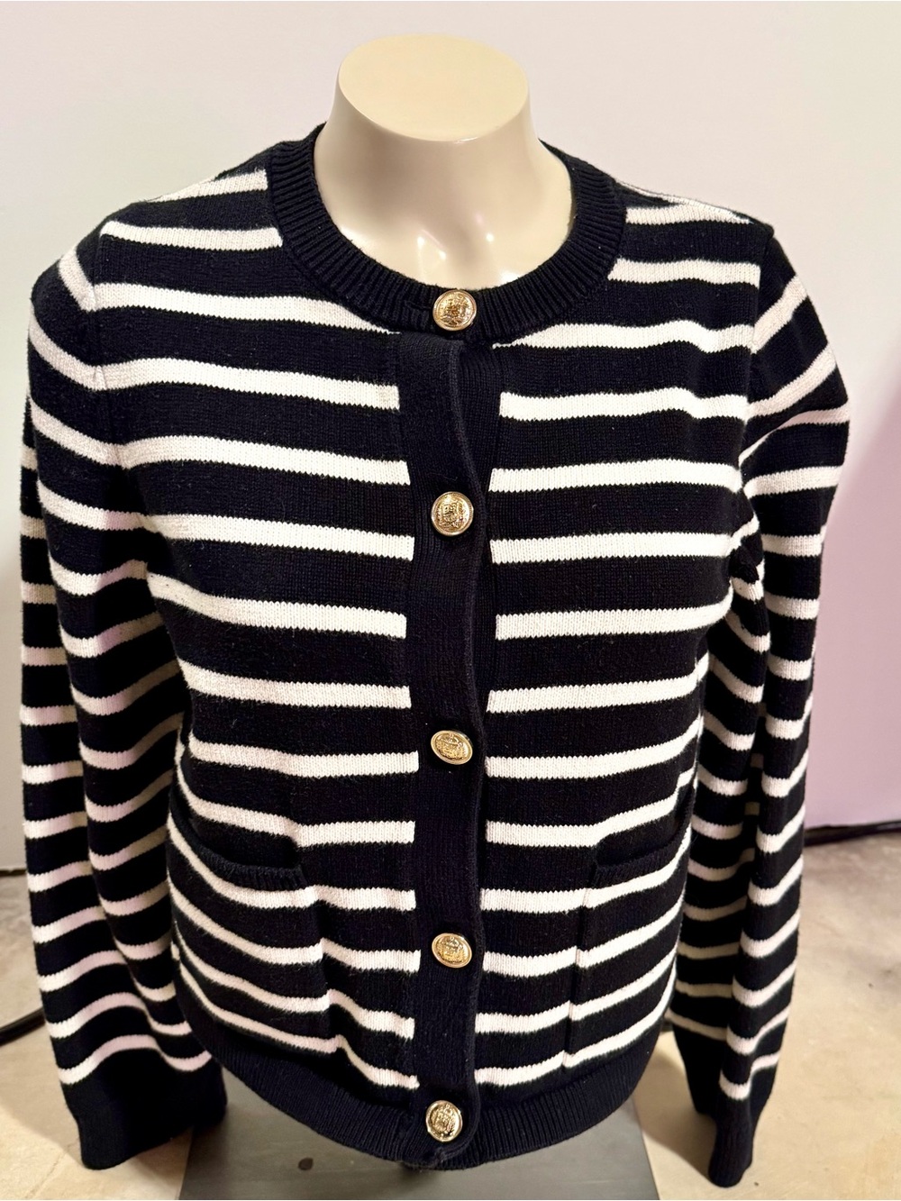Striped Cardigan NWOT